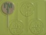 4120 I'm One 1 Chocolate or Hard Candy Lollipop Mold